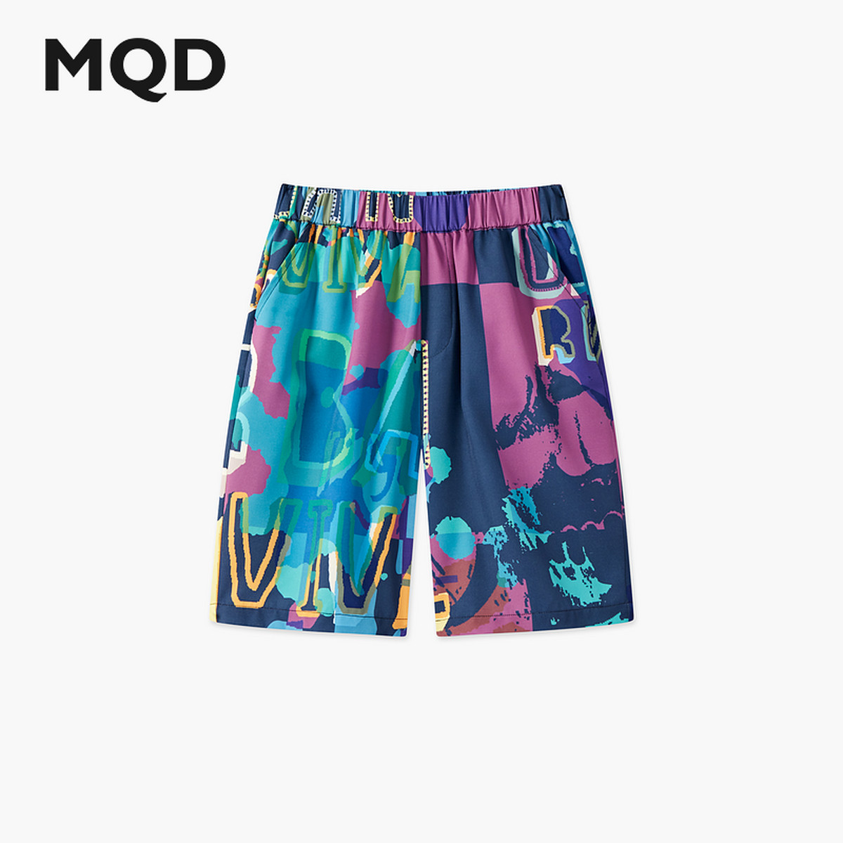 【沙滩裤】男大童夏季新品海边撞色满版五分裤宽松舒适休闲裤,童装/婴儿装/亲子装,裤子,淘宝优惠券,粉丝福利购,淘宝优惠卷