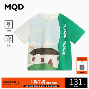 新款 兒童卡通水印體恤 T恤24夏裝 男童涼感短袖 冰氧吧 MQD童裝
