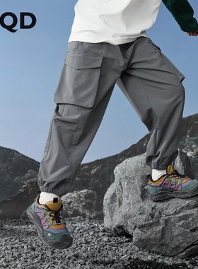 MQD男童25秋新款户外露营工装裤登山穿搭休闲裤9653W1509