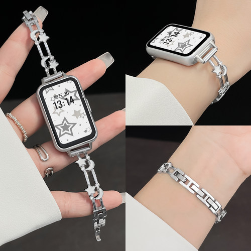 适用keep手环B6表带星月金属keep手环B5lite夏季女款keepb4手链