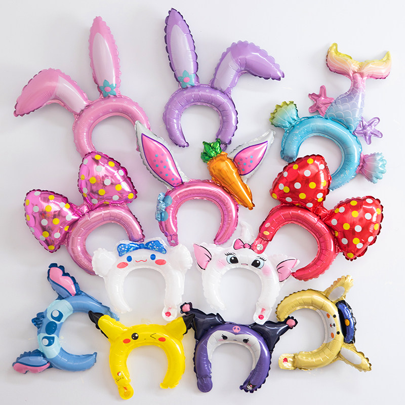 儿童创意动物卡通兔子发箍气球生日幼儿园拍照装饰派对地推汽球,节庆用品/礼品,气球,淘宝优惠券,粉丝福利购,淘宝优惠卷