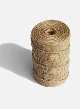 2mm6股黄麻绳手工编织麻绳装饰照片墙创意复古风diy细麻绳捆绑绳