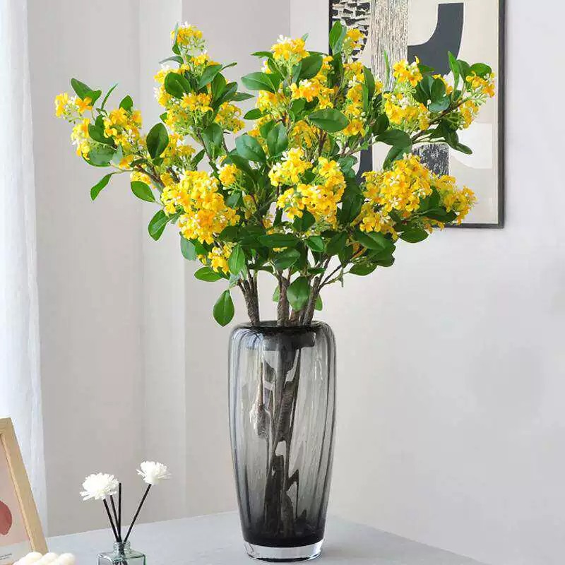 仿真花假花小清新千里香丁香花花瓶插花家居餐桌花家居装饰品摆件