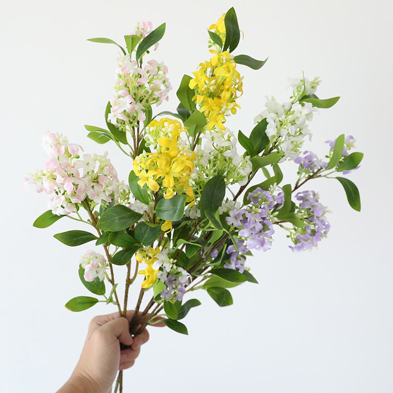 精美千里香仿真花假花插花装饰摆设客厅家居餐桌花艺绢花花束摆件