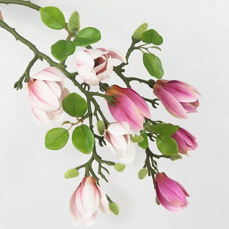 玉兰花手感高品质假花家居中式