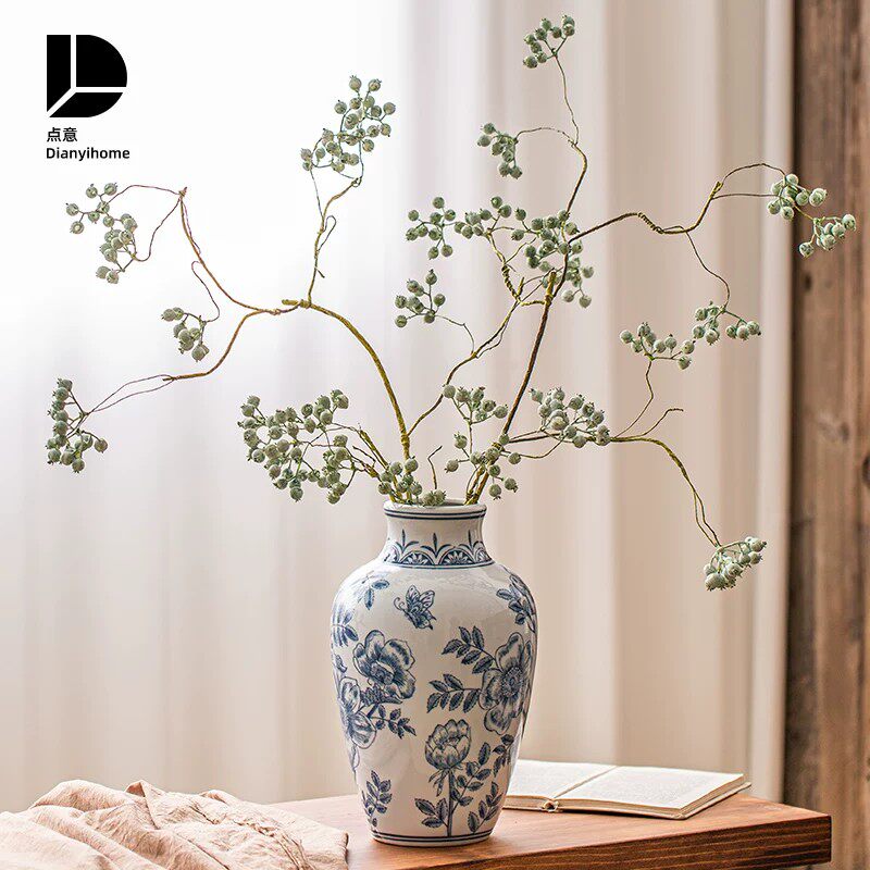 马桑果仿真花客厅餐桌仿生绿植假花插花摆件塑料干花装饰花艺摆设
