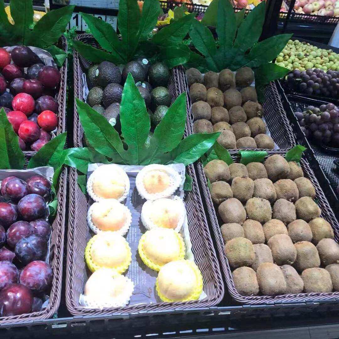 塑料树叶八角叶仿真水果店仿真叶