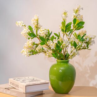 千里香单枝仿真丁香桂花枝五里香ins风家居装饰绿植橱窗展柜摆放