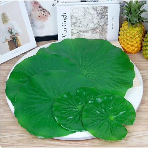 仿真蔬菜塑软胶仿真生菜叶片模型荷叶八角叶餐饮摆挂设软装饰道具