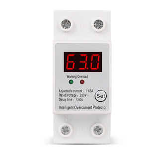 SAP01 30A/63A 单相自复式可调电流智能限流保护器自动复位 220V