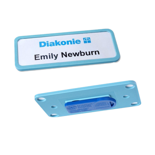 全包围工号牌胸卡插纸工号牌员工姓名标识牌金属工牌磁铁别针式胸牌插纸胸牌高档工作证