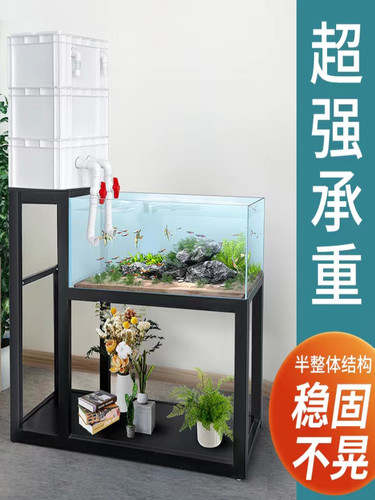 鱼缸架钢木承重底柜定制热镀锌钢