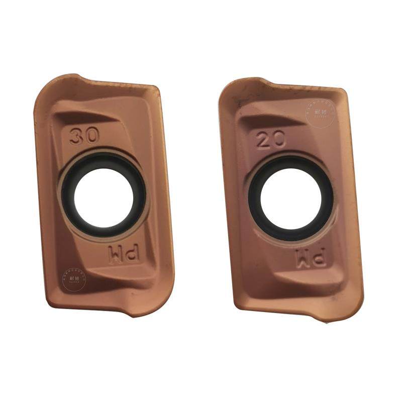 新款APKT160408铣刀片R0.8R2R3角YB9320钢件不锈钢铸铁涂层株包邮