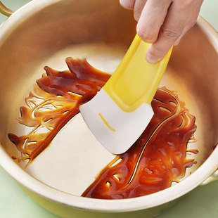 日式去污刮刀锅底清洁刮板洗锅碗碟不粘锅家用刮片油污铲子残渣