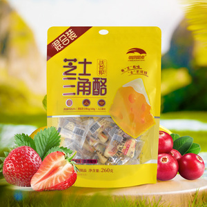 草原晨曲鲜牛奶芝士酪内蒙古奶酪块三角奶酥儿童零食果粒奶酪260g