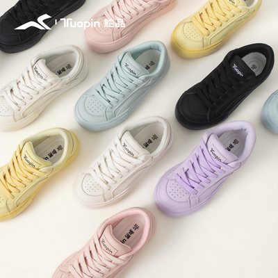 鮀品41码女鞋2025秋冬季正品德训鞋加绒棉鞋厚底板鞋休闲运动鞋子