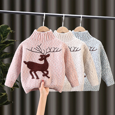女童毛衣冬装2025新款儿童洋气