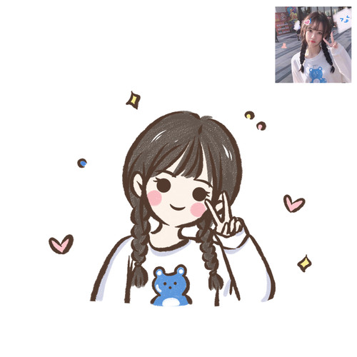 卡通画像定制真人照片转手绘漫画