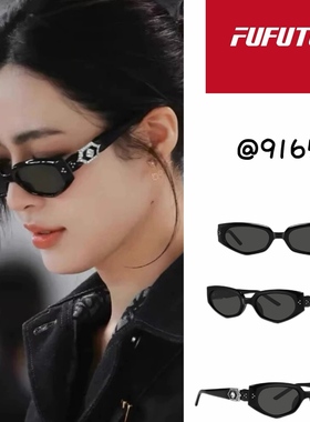 99PERCENT猫眼墨镜女款2025新款适合方圆脸时尚防晒高级感太阳镜