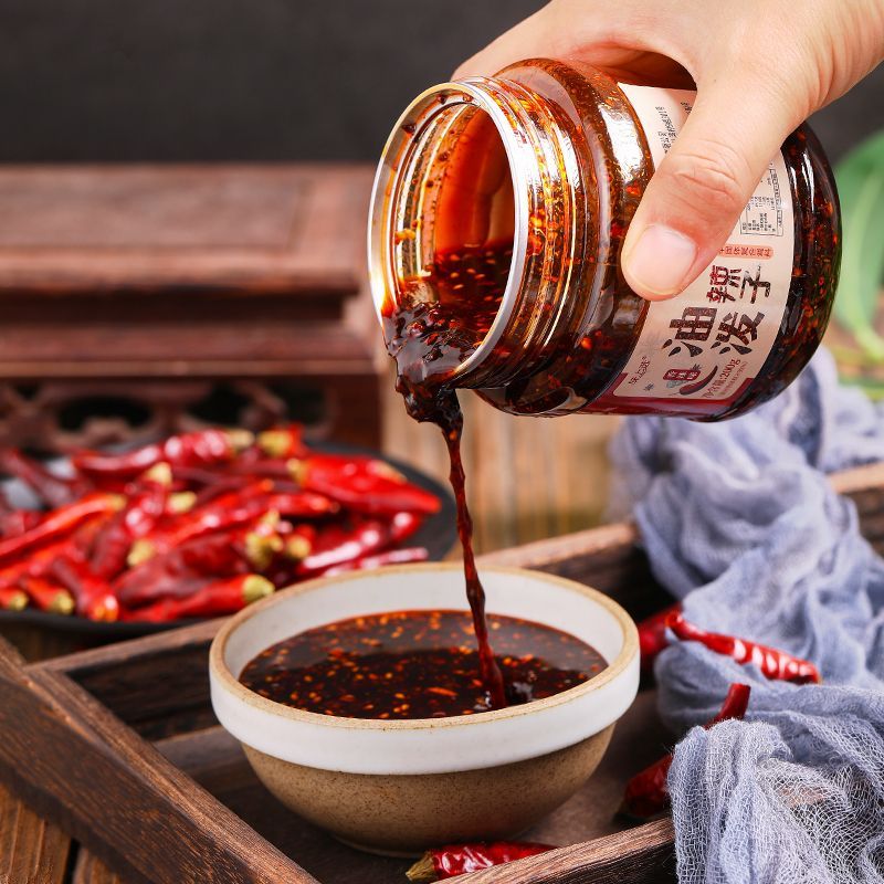 味上选四川油泼辣子拌菜拌面