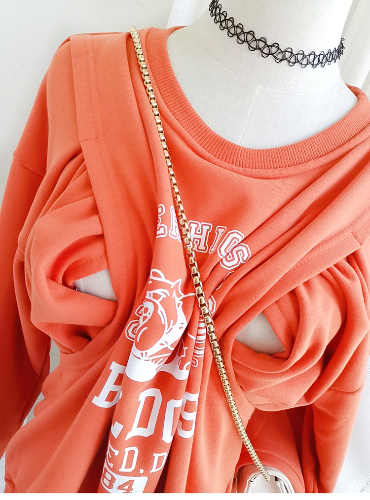 가을 긴팔 산모 간호 운동복 탑 살을 덮는 느슨한 대형 산후  엄마 슬리밍 간호 의류 겉옷