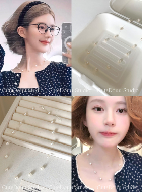 珍珠满天星s925银鱼线珍珠项链