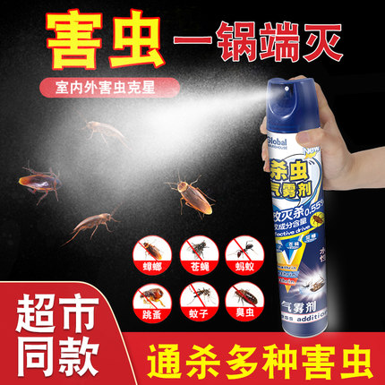 杀虫剂气雾剂家用室内非无毒驱灭蚊子苍蝇蟑螂小飞虫灭害灵喷雾剂