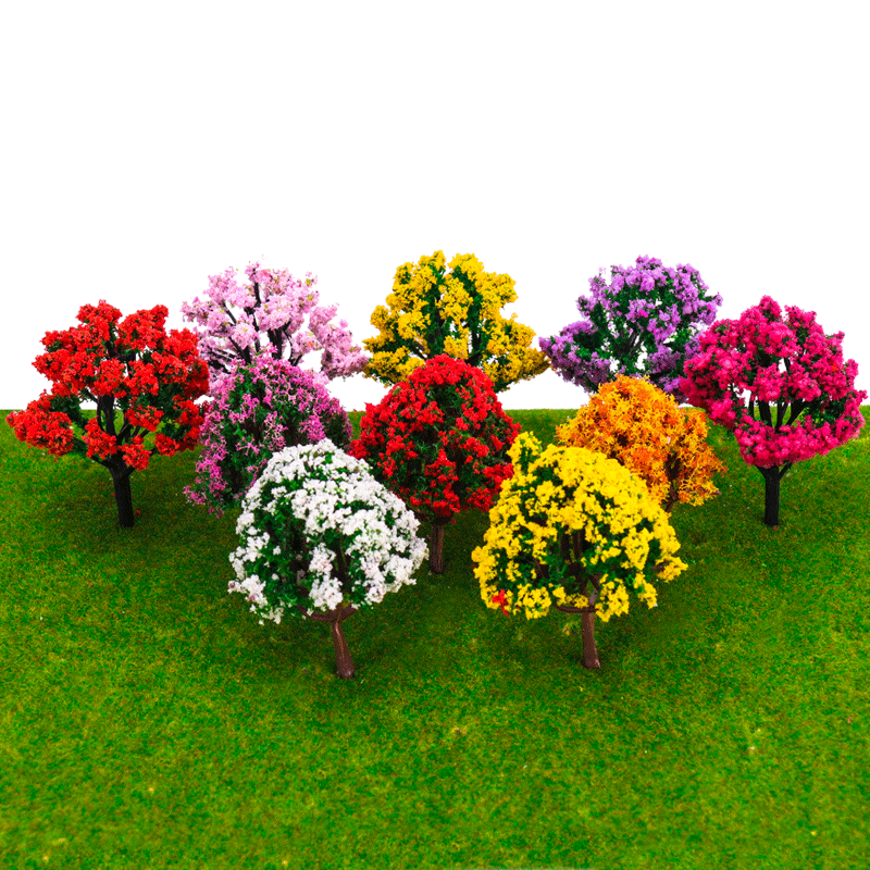 沙盘模型建筑材料场景制作花树