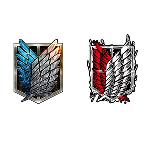 动漫进击的巨人调查兵团徽章自由之翼笔记本摩托电动车反光贴纸画