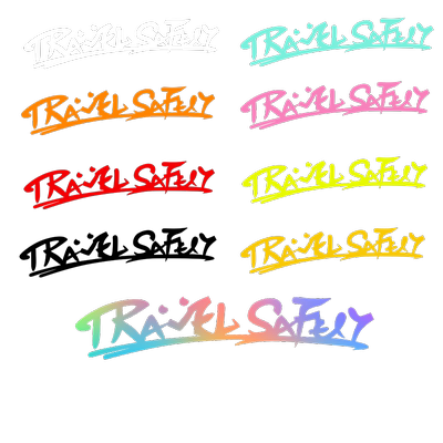 Travelsafely安全出行反光贴纸