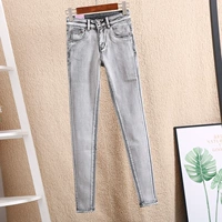 Осенние джинсы, приталенные штаны, приталенный карандаш, в корейском стиле, в обтяжку