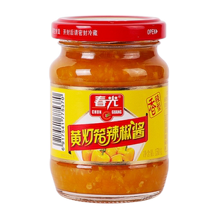 春光食品海南特产调味黄灯笼辣椒酱香辣型150g*2灯笼椒辣椒