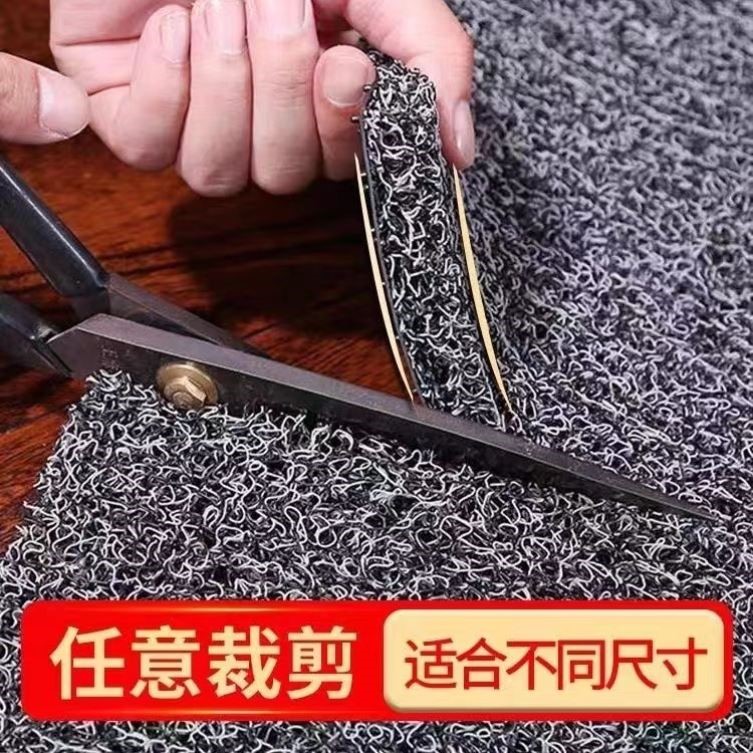 丝圈可裁剪汽车脚垫通用踩脚垫进门入门车用地垫门口蹭脚垫防滑