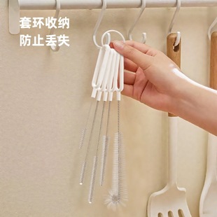 长柄多功能杯刷水杯清洗神器奶瓶刷奶嘴刷子吸管细长壶口刷子套装