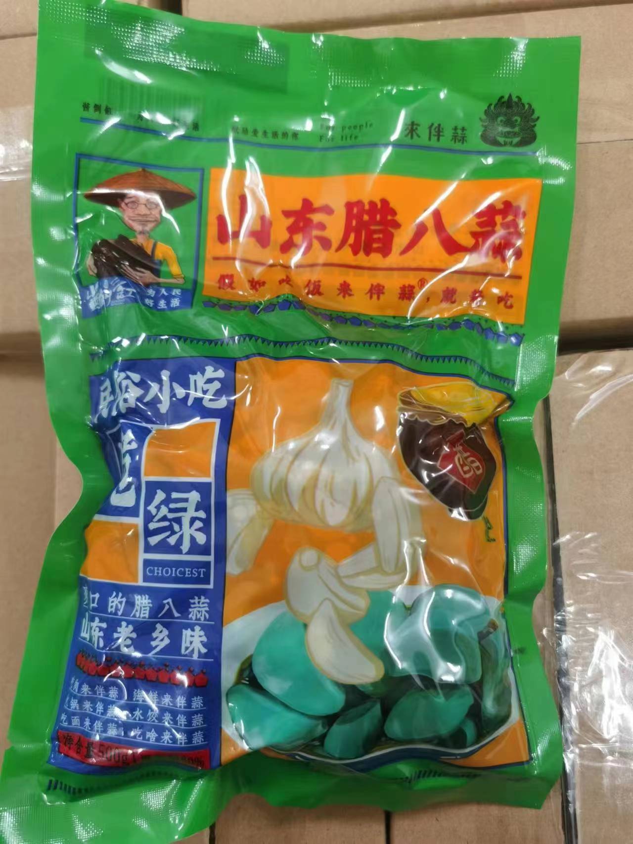 山东特产500g袋装腊八蒜