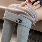 打底裤 紧身显瘦加厚螺纹保暖裤 女秋冬外穿高腰加绒秋裤 不起球棉裤