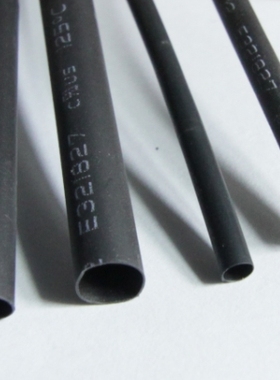 绝缘套管热缩管塑料伸收缩管数据线修好复活耳机接头黑色保护套s