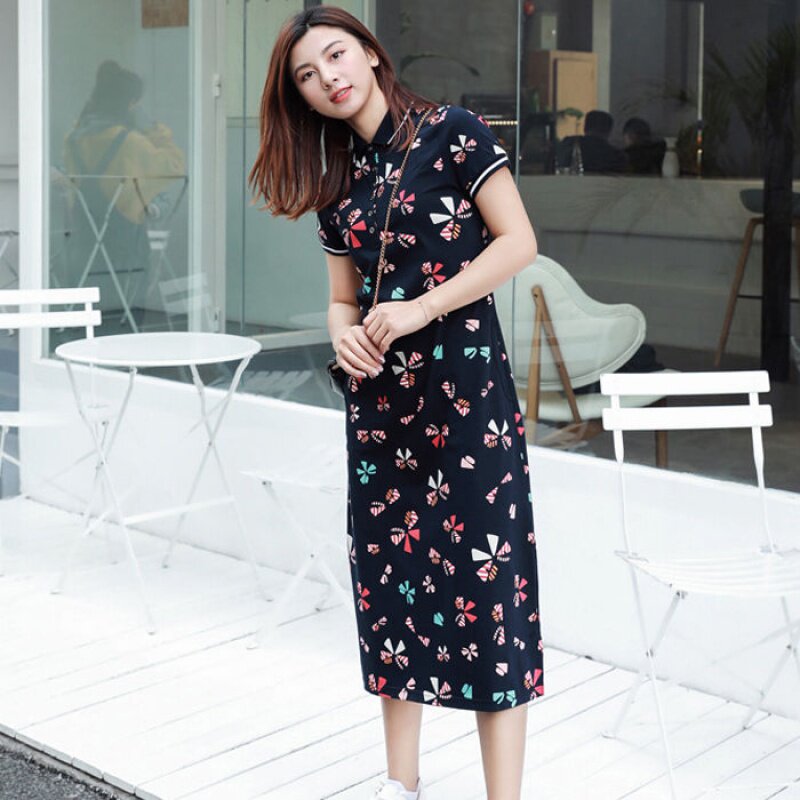 printing Dress have more cash than can be accounted for Korean Edition Self cultivation Show thin Large leisure time Short sleeved Overknee T-shirt A word skirtin the Play mode/Anime/Periphery/cos/Board games , Quadratic element Antiquity clothing, Antique Set category - from Buy2taobao.com to provide professional Taobao agent buy service