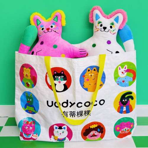 uodycoco购物袋大容量购物环保袋
