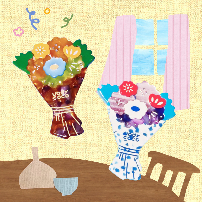 UODYCOCO原创花朵发夹潮流碎发刘海边夹新款女通勤发饰可爱头饰