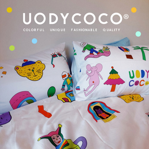 四件套全棉插画原创插画