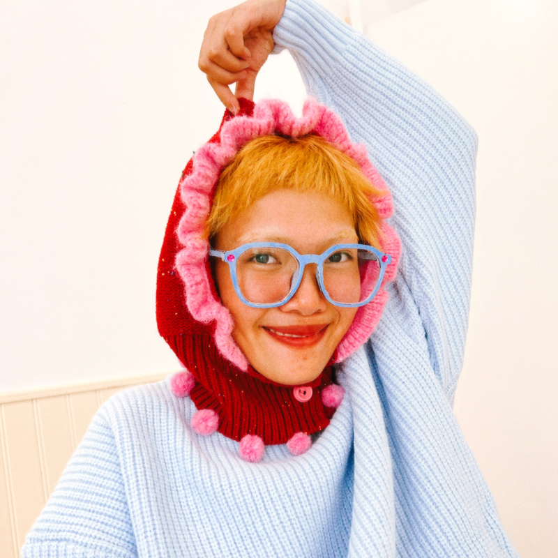 uodycoco原创彩色花边帽子