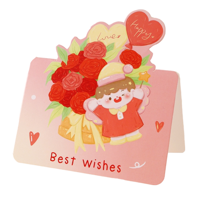 3D立体贺卡写节日生日祝福留言