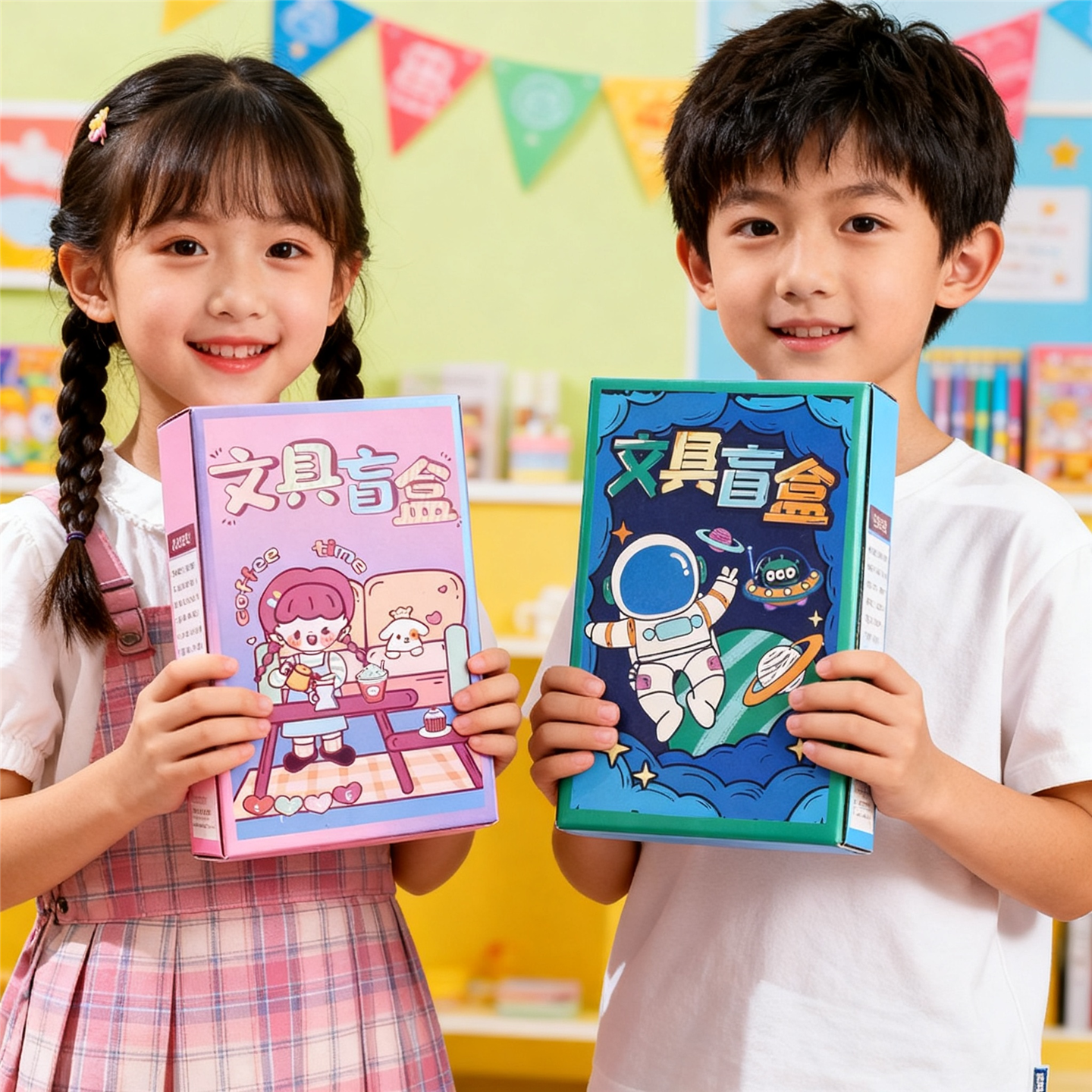 文具盲盒套装礼盒学习用品回礼小学生大礼包魔盒男孩女生奖励礼品盲袋生日伴手礼六一儿童节幼儿园毕业季礼物