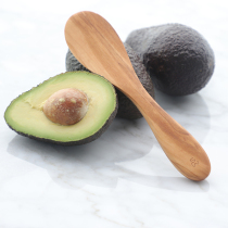 Scanwood olive fruit scoop kitchen tool wooden fruit scoop avocado scoop