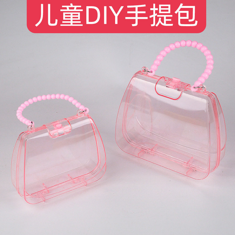 女孩卡通首饰套装项链戒指发饰手提包礼盒儿童公主礼品收纳盒图片