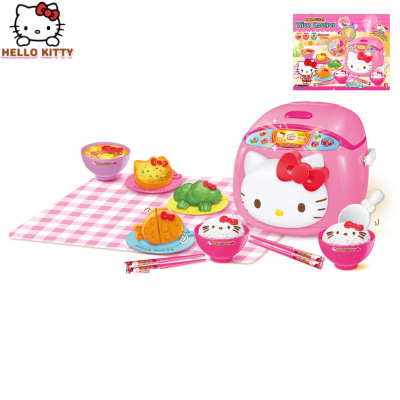 Hello kitty凯蒂猫厨房系列迷你电饭煲仿真做饭过家家玩具50122