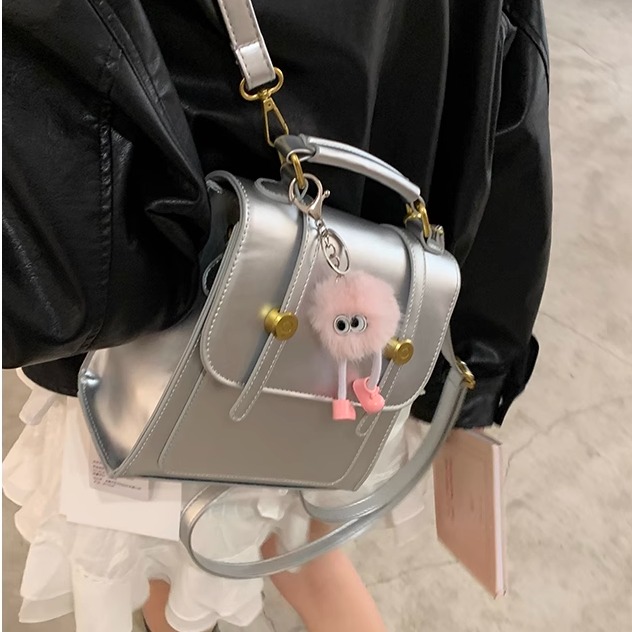 银色双肩包包女式2024新