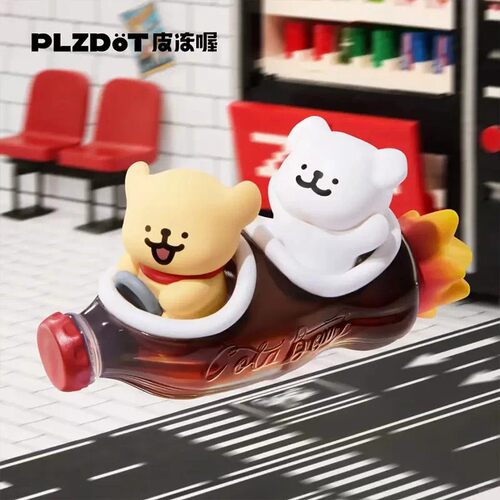 现货正品PLZDOT线条小狗快餐店系列盲盒迷你公仔可爱手办礼物女