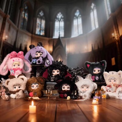 官方正品Nommi糯米儿共生关系盲盒Heymi黑米毛绒挂件公仔摆件礼物